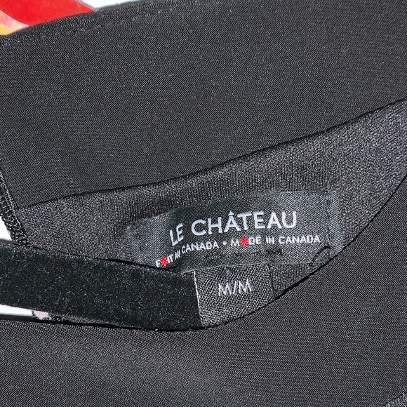 Geo Print Knit Faux-Wrap Dress - Picture 4 of 6